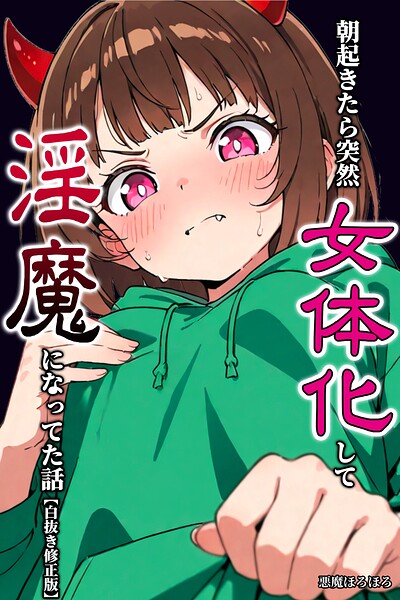 朝起きたら突然女体化して淫魔になってた話【白抜き修正版】（単話）