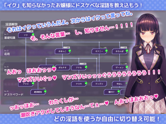 洗脳アプリで清楚なお嬢様をドスケベ調教するシミュレーション サンプル画像 5
