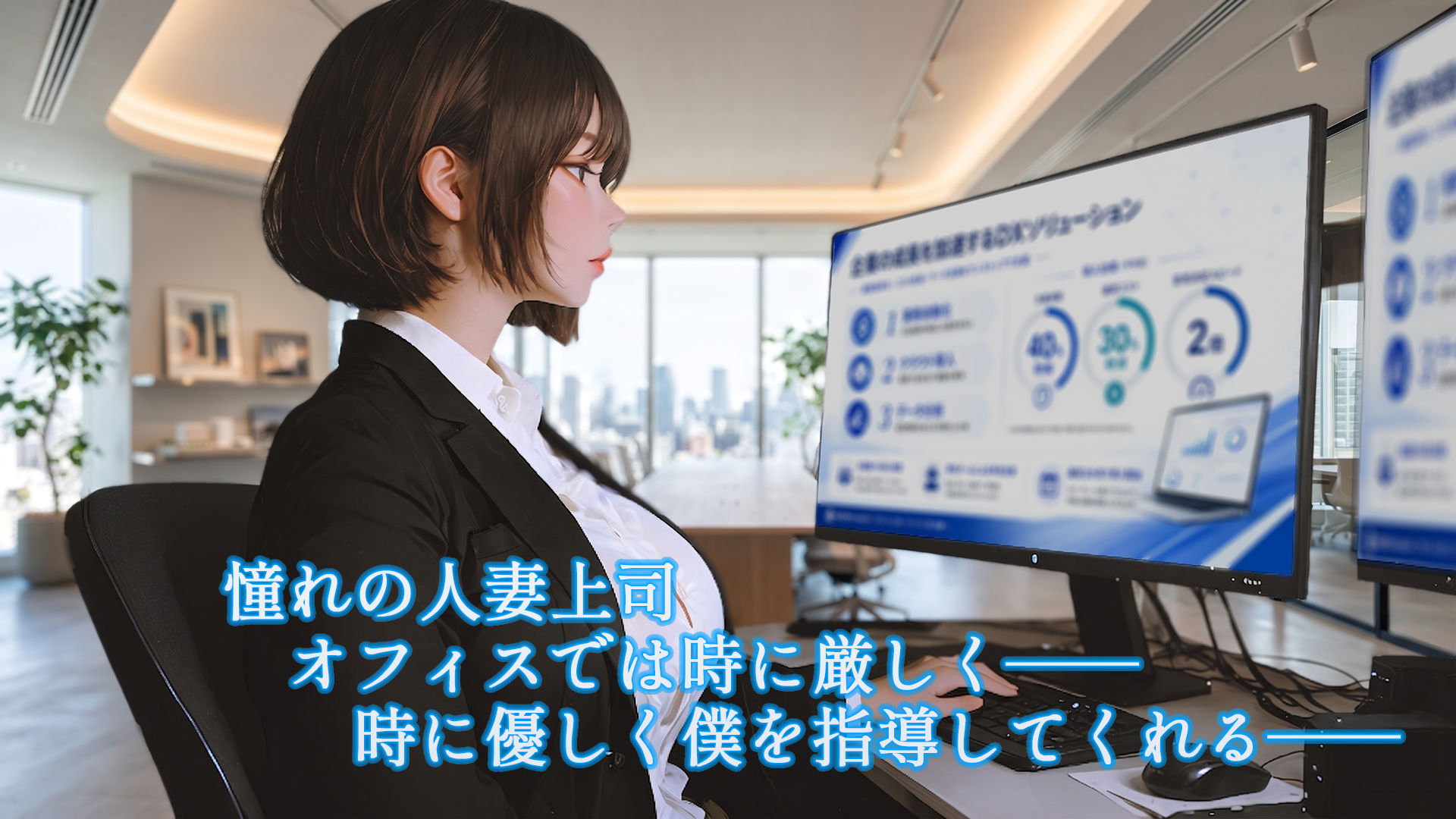 今日、憧れの人妻上司をNTRます サンプル画像 3