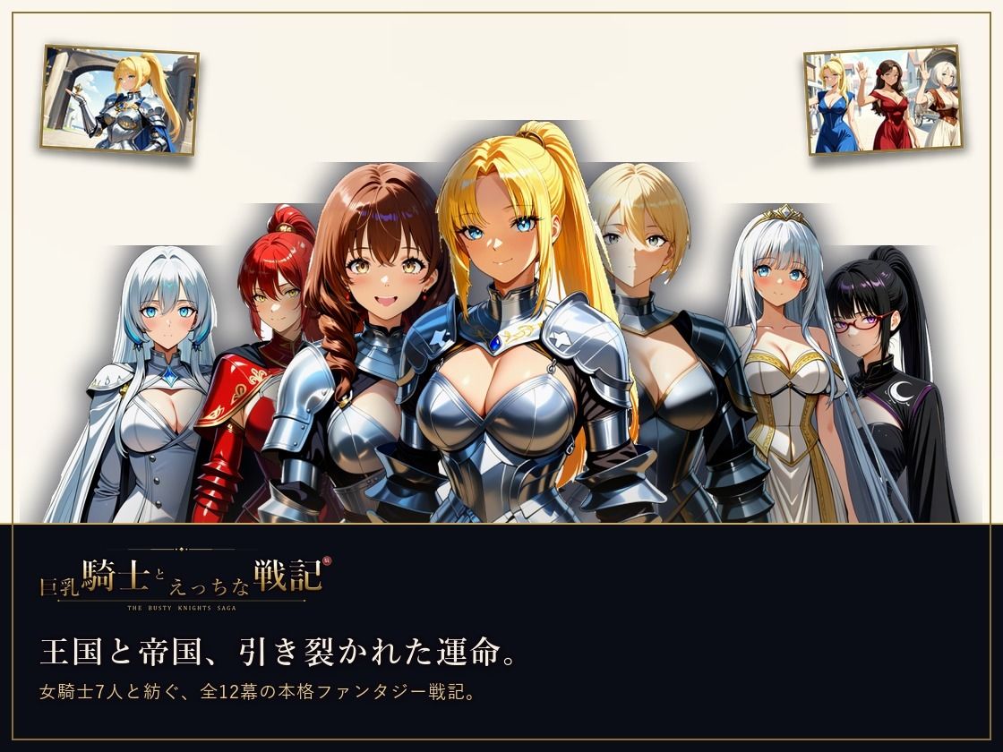 巨乳騎士とえっちな戦記〜7人の巨乳女騎士を娶り、ハーレム皇帝になるまで〜 サンプル画像 1