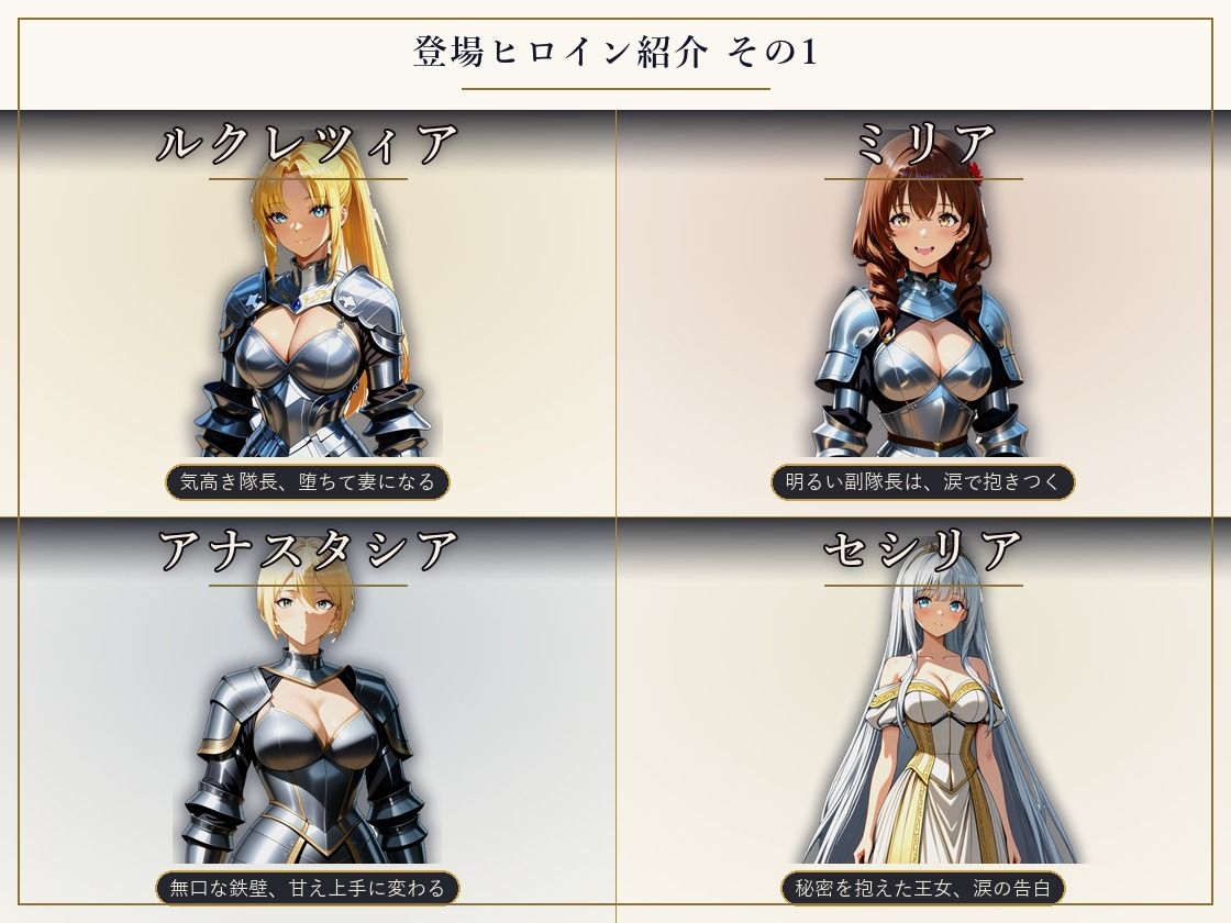 巨乳騎士とえっちな戦記〜7人の巨乳女騎士を娶り、ハーレム皇帝になるまで〜 サンプル画像 3