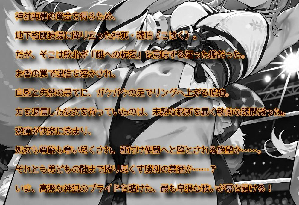 バトルファック19〜狐娘コハク/神社再建のために処女レ〇プされたくないのじゃ！〜 サンプル画像 2