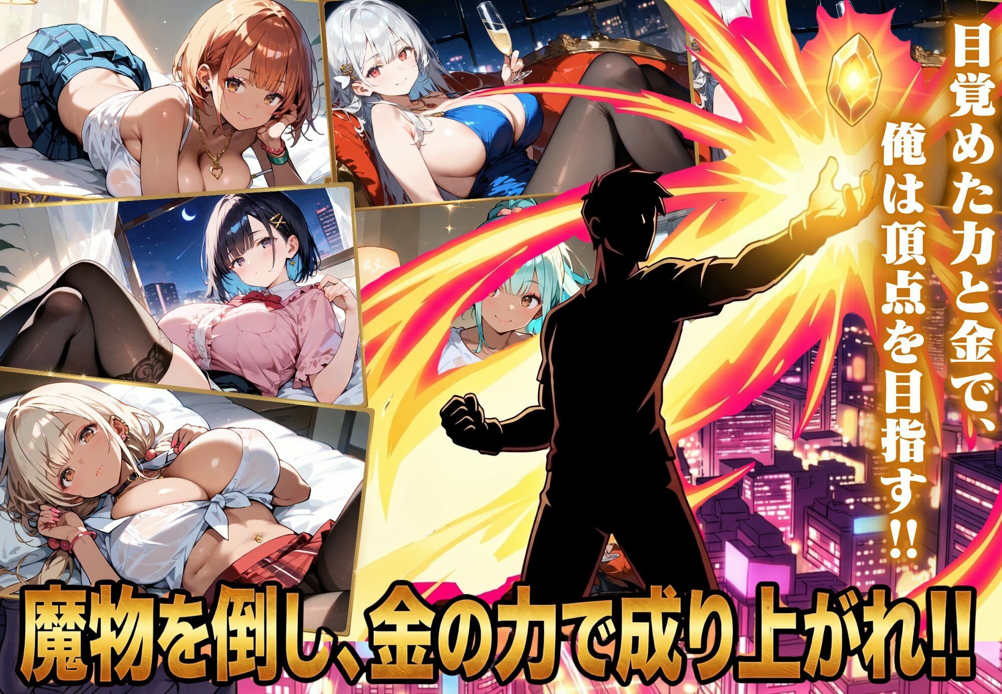 お金があればモテるんです！拝金歓楽街の成り上がりサバイバー【ボイス付き】 サンプル画像 1