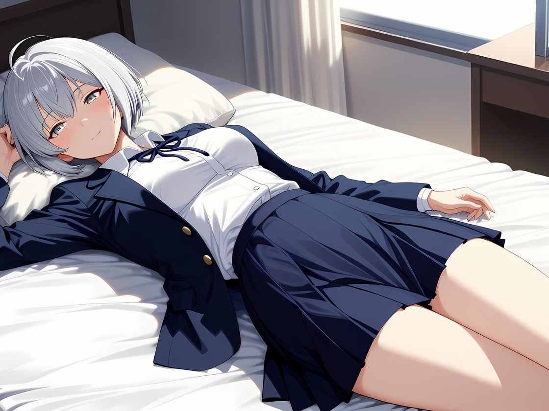 巨乳銀髪王子様幼馴染とえっちがしたい サンプル画像 1