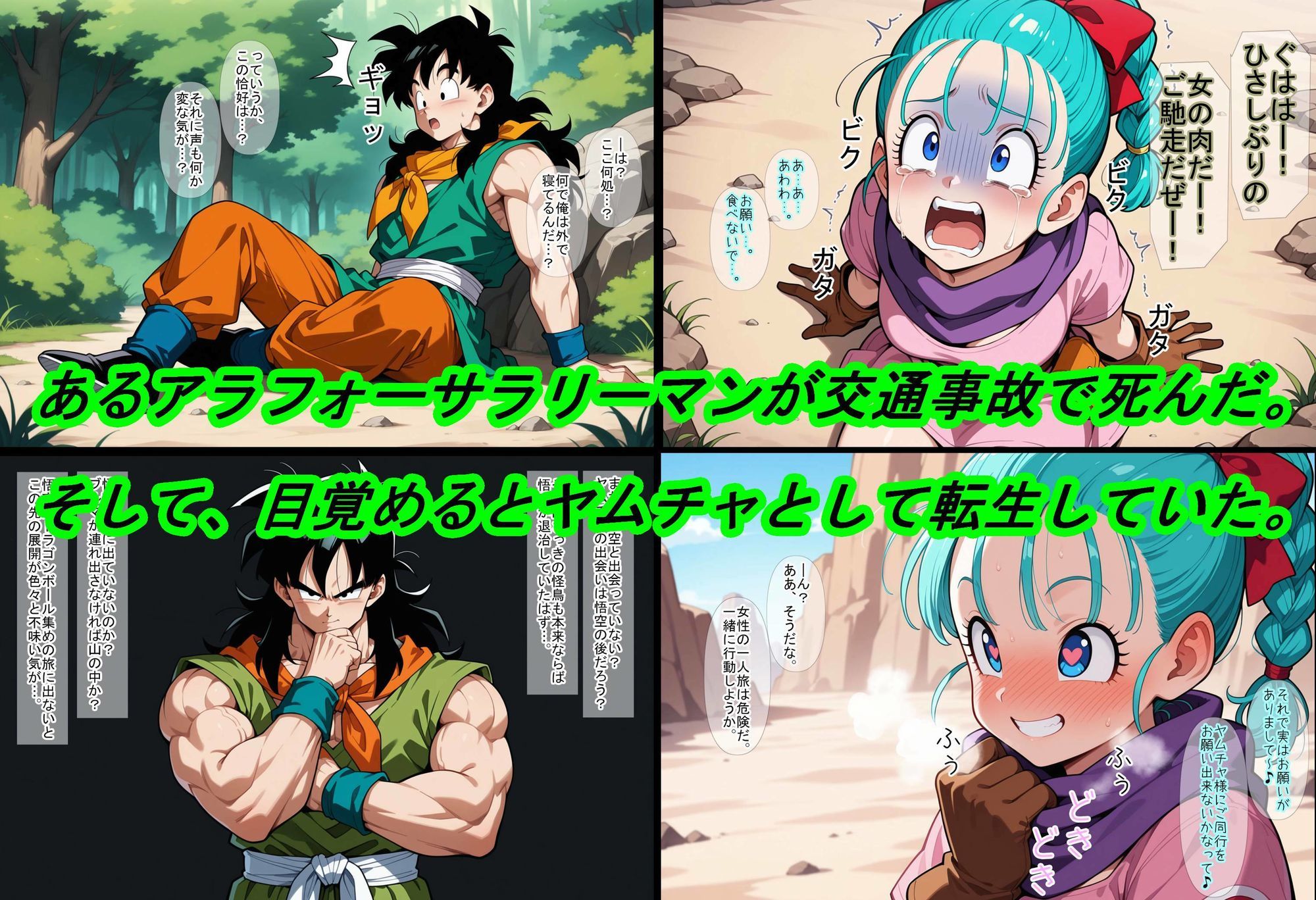 【ドラゴ〇ボール】ヤムチャ転生〜知識チートで最強ハーレム〜 サンプル画像 1