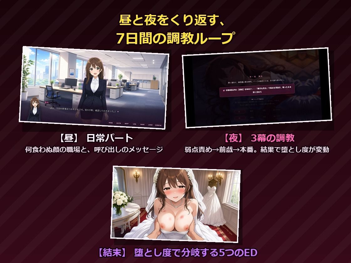 結婚半年前の貞淑OLを、触れて囁いて7日間で堕とすNTR サンプル画像 4