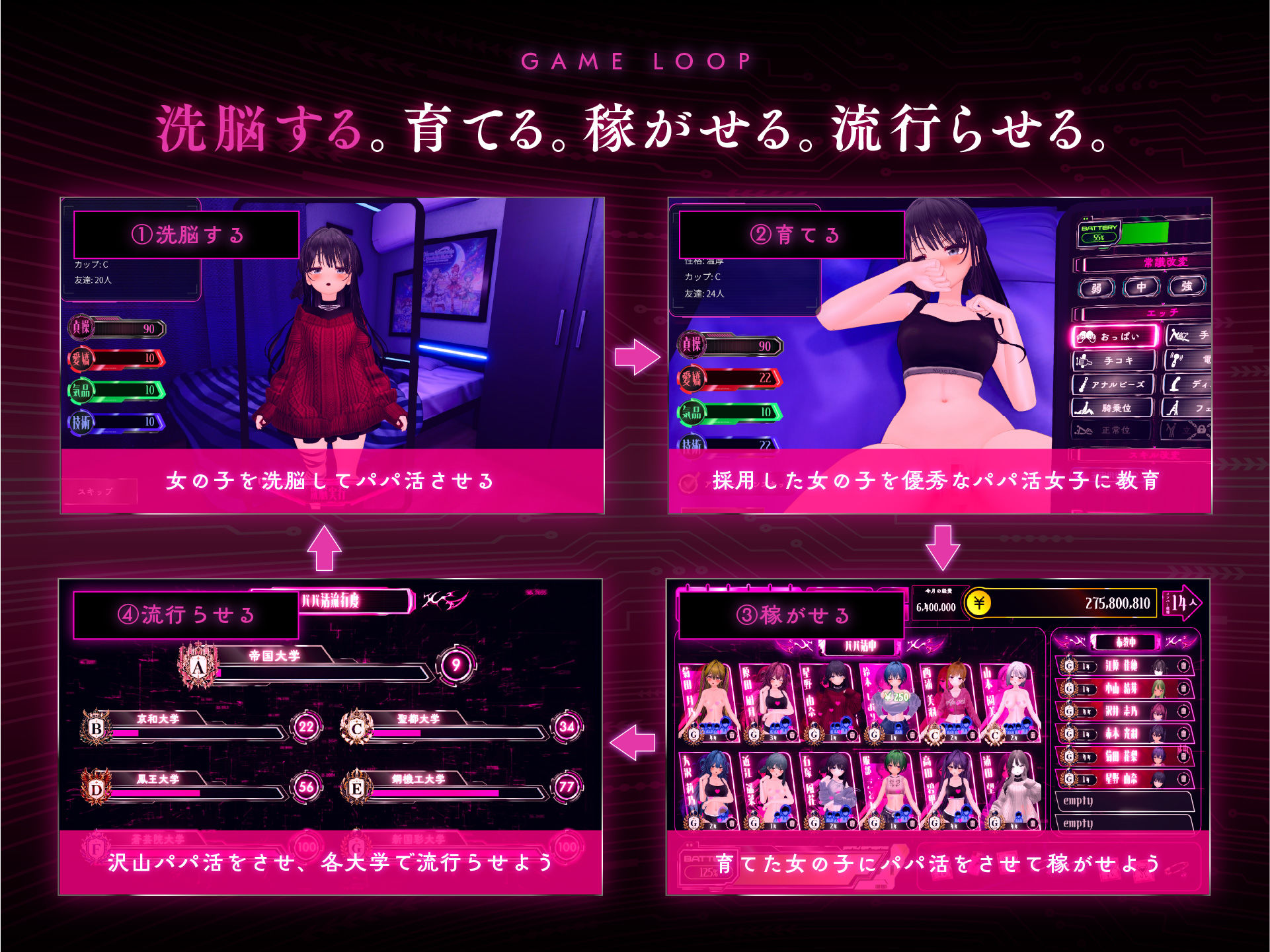 パパ活パンデミクス - 女子大生ビッチ化計画 - サンプル画像 1