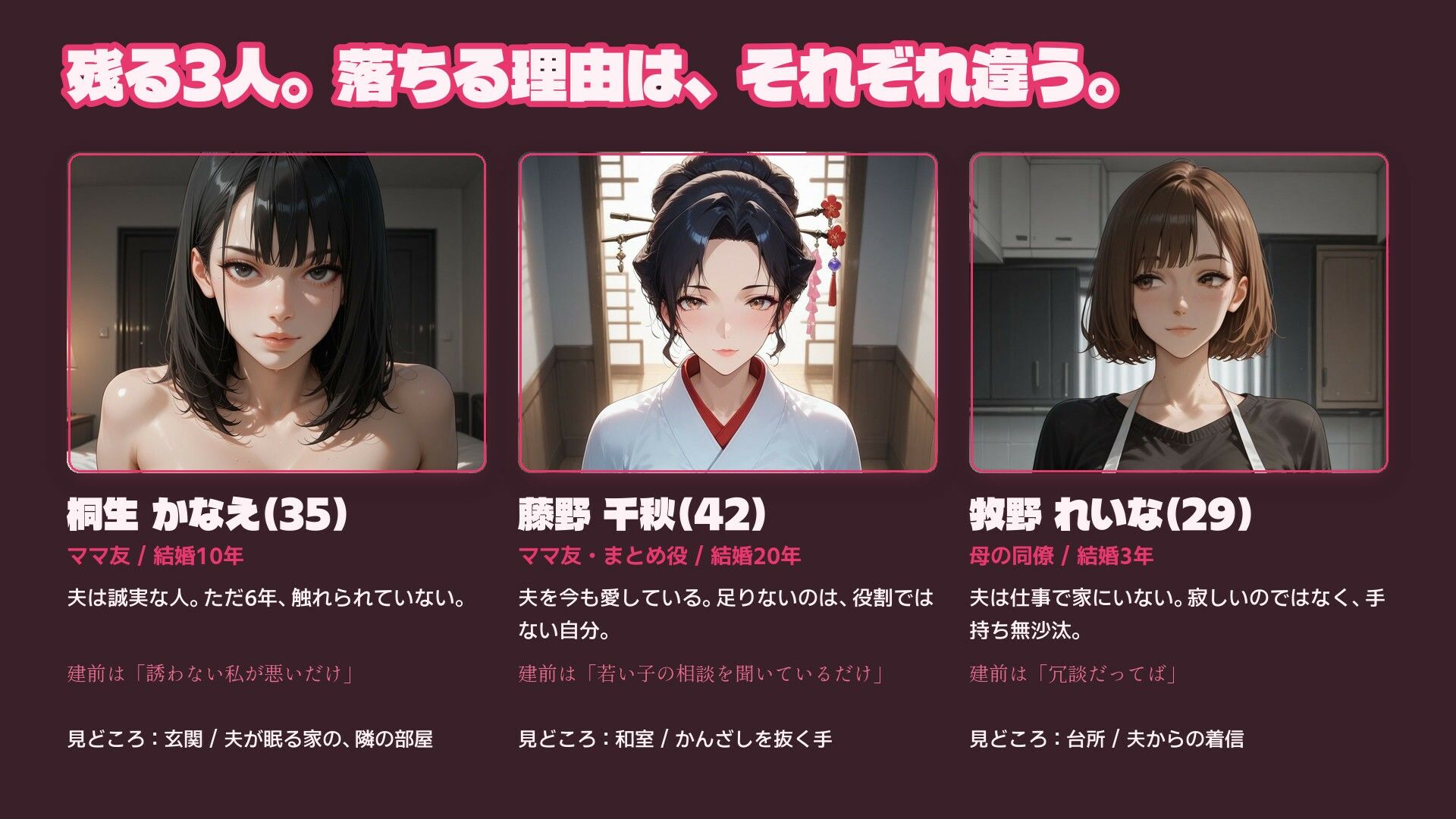 親友の母と巨乳ママ友4人を口説き落とす30日〜人妻寝取りADV〜 サンプル画像 6