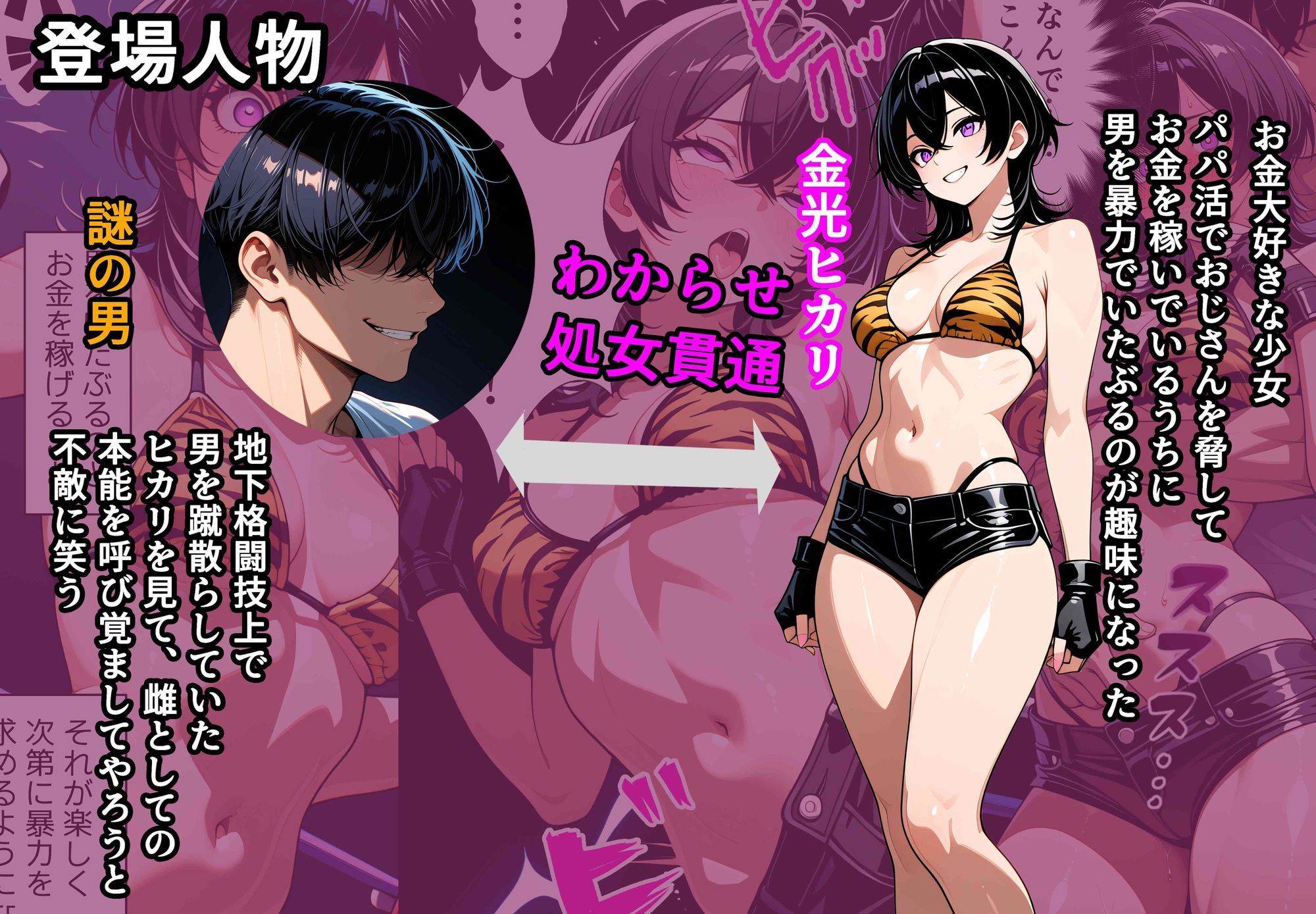 格闘少女わからせ快楽堕ち サンプル画像 1