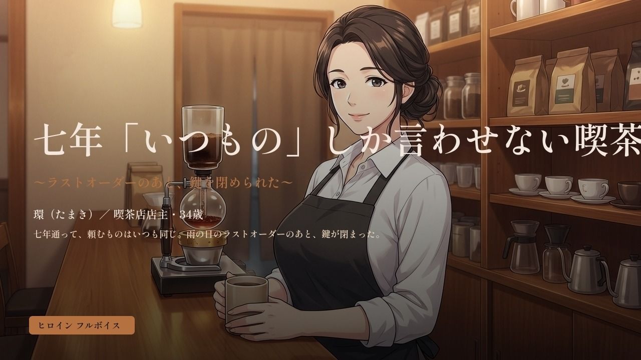 七年「いつもの」しか言わせない喫茶店の奥さん 〜ラストオーダーのあと、鍵を閉められた〜 サンプル画像 1