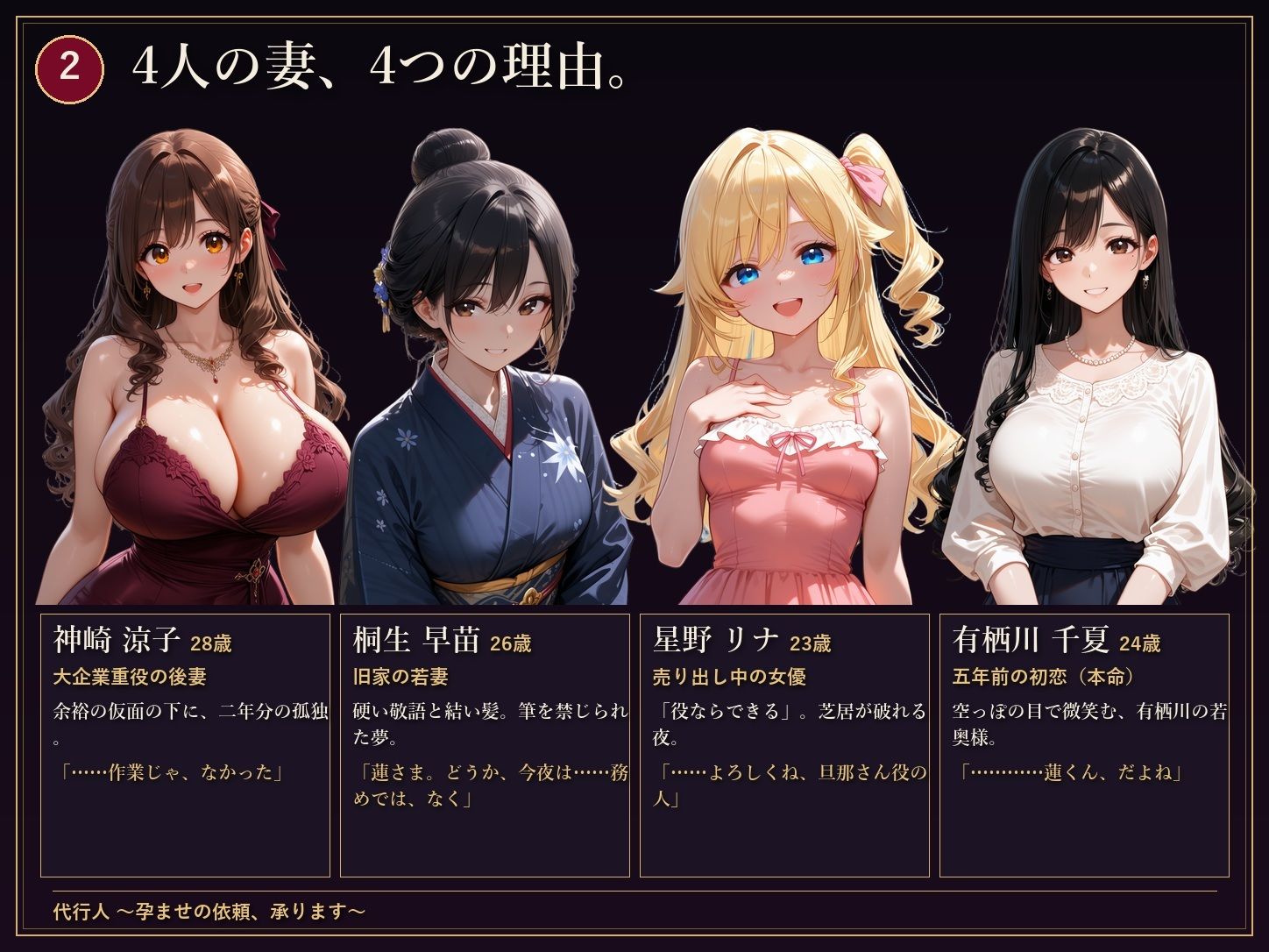 代行人 〜孕ませの依頼、承ります〜 サンプル画像 3
