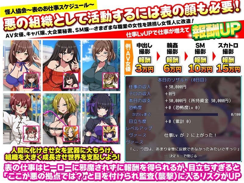 怪人協会 世界征服シミュレーター サンプル画像 3