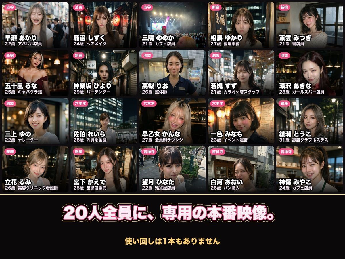 【実写系Hゲーム】ヤリモクしかいない出会い系アプリ 〜スワイプで即ハメ、素人娘20人全員とヤれる〜 サンプル画像 2