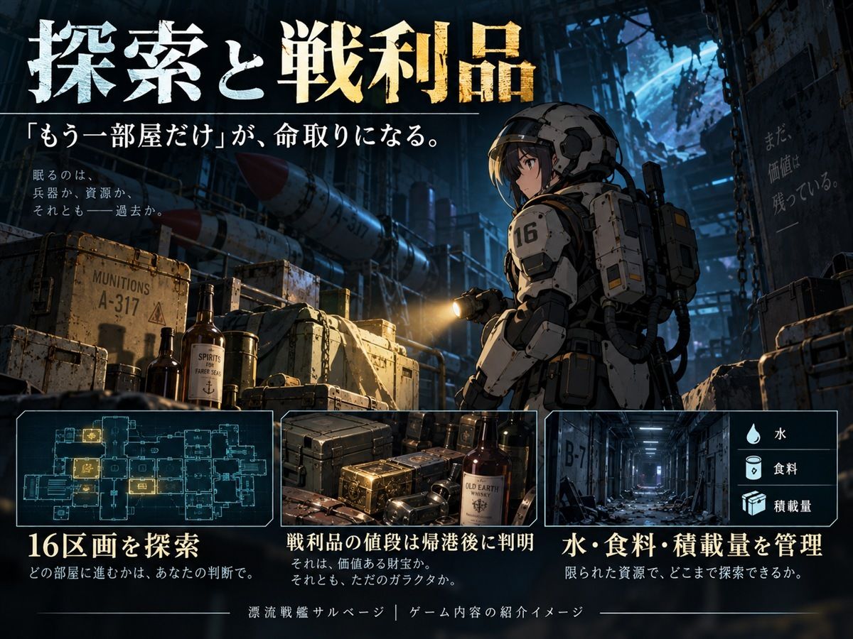漂流戦艦サルベージ ―生きて帰れば、お宝は全部俺のもの― サンプル画像 1