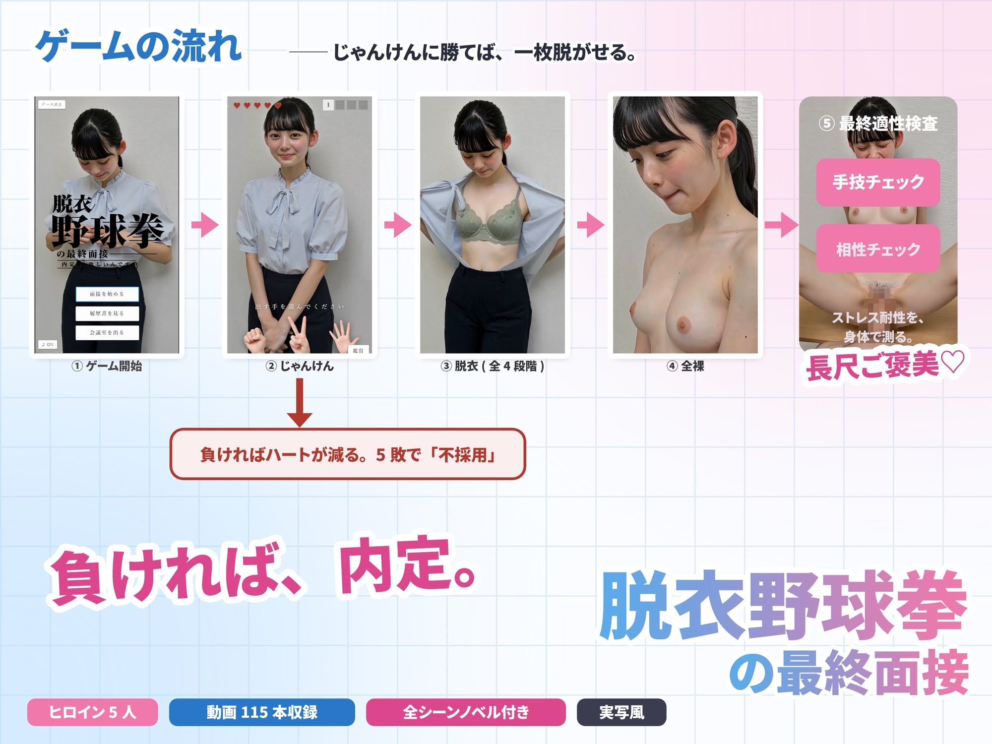 脱衣野球拳の最終面接〜内定のためなら何でもします〜 サンプル画像 2