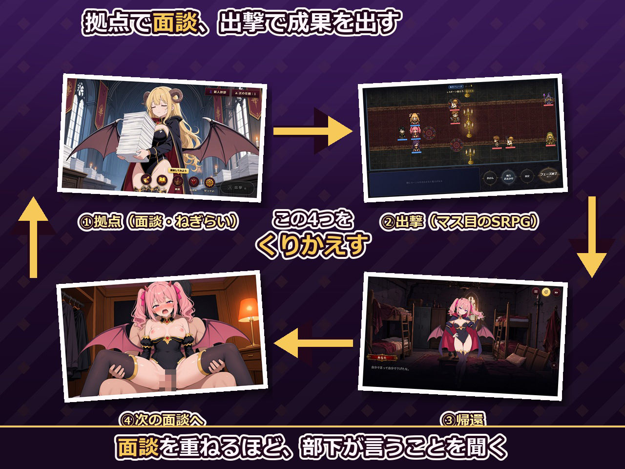 サキュバス新規事業部 〜問題児だらけの魔王軍で、振り回されて、搾られて、出世する〜 サンプル画像 3