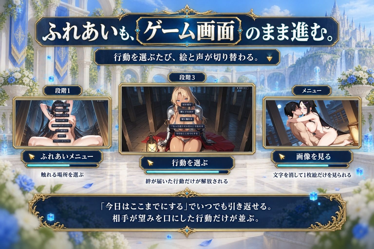 ゲーム世界の人妻たち 〜バグで消えたログアウトボタン〜 サンプル画像 6