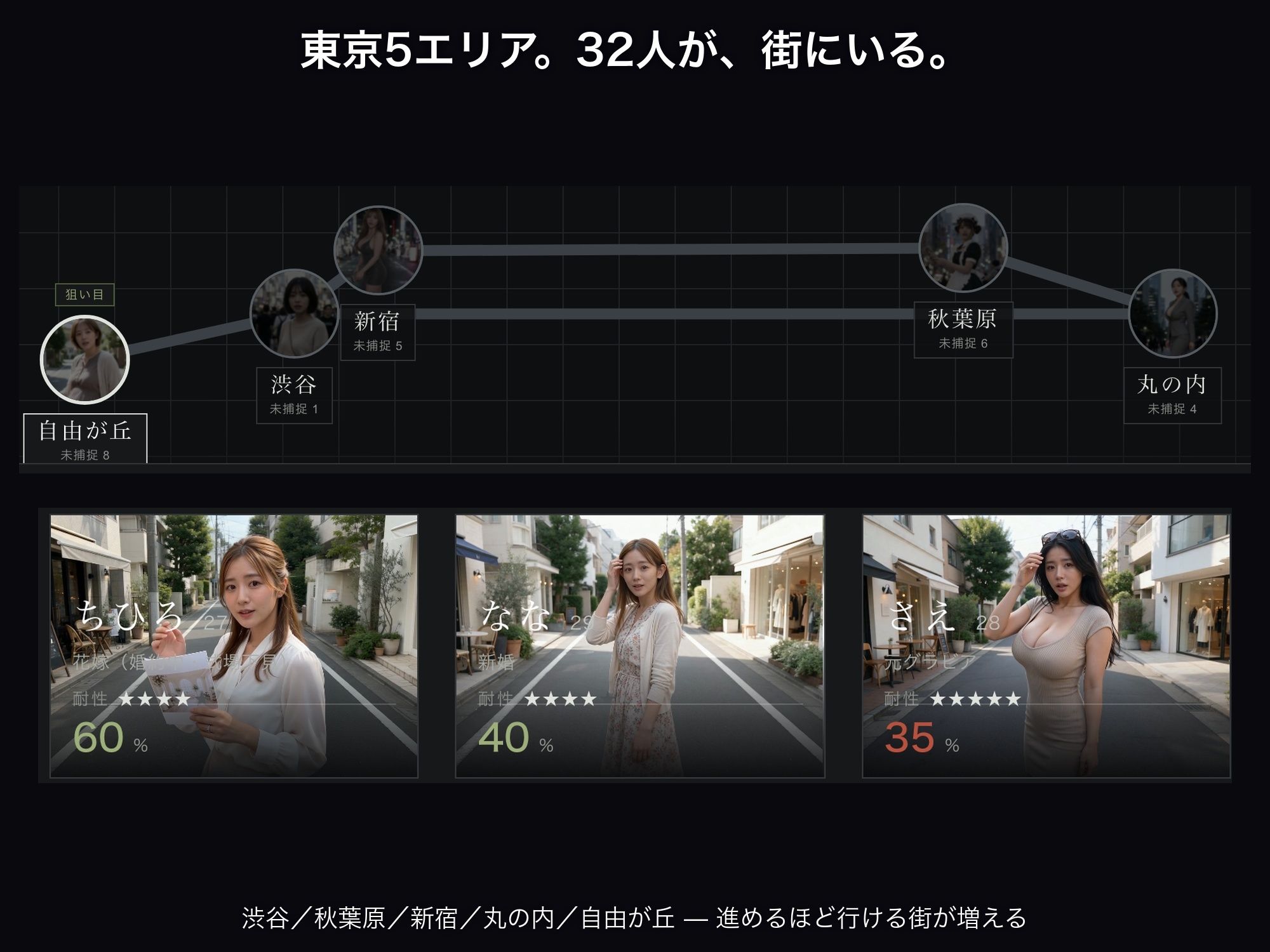 洗脳支配アプリで街中の女32人を調教してハーレム サンプル画像 3