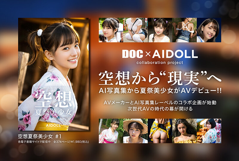 空想夏祭美少女 AI MODEL AV DEBUT サンプル画像 2